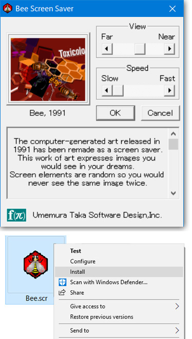Bee Screen Saver