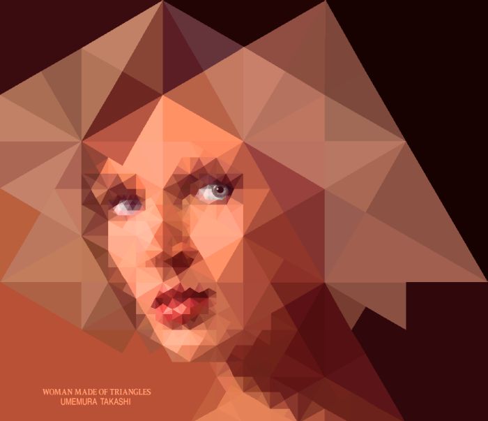 Woman made of triangles